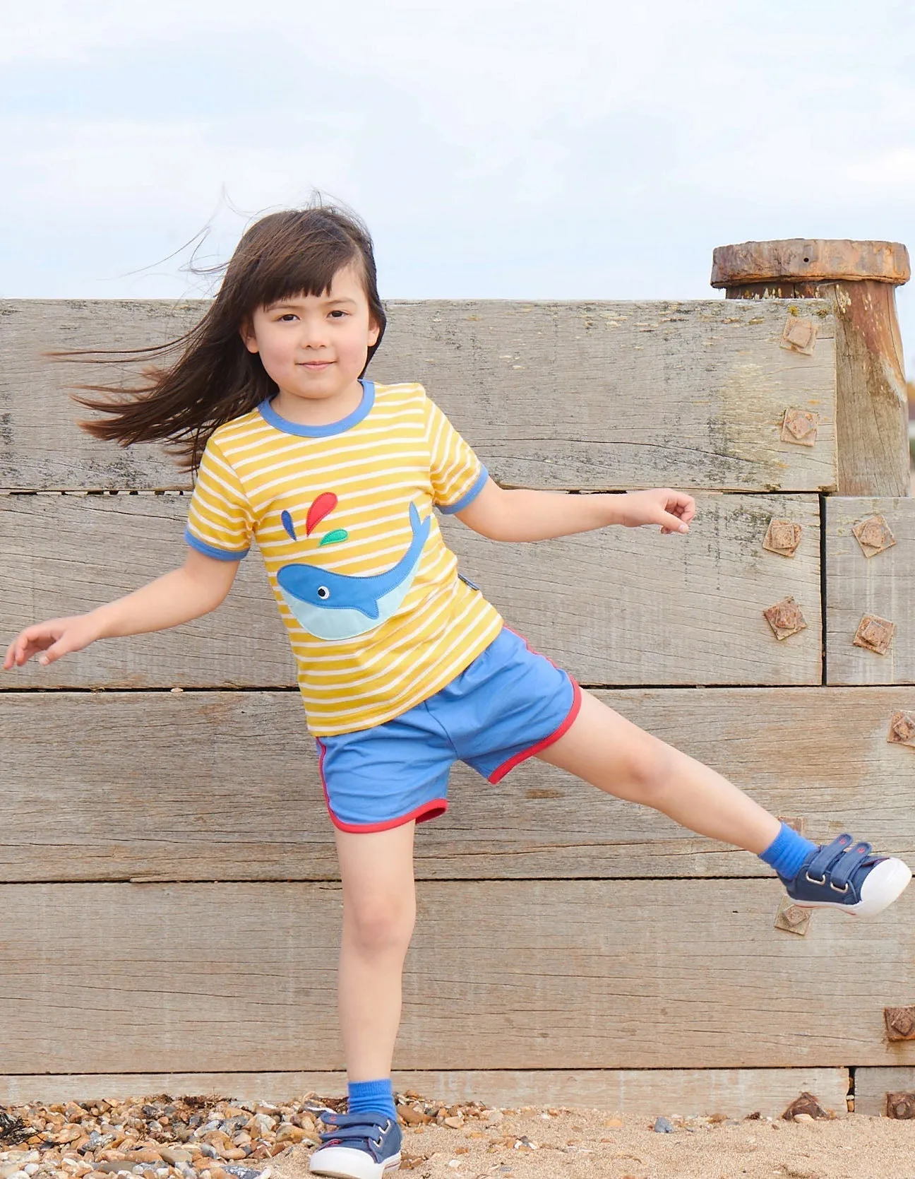 Organic Whale Applique T-Shirt