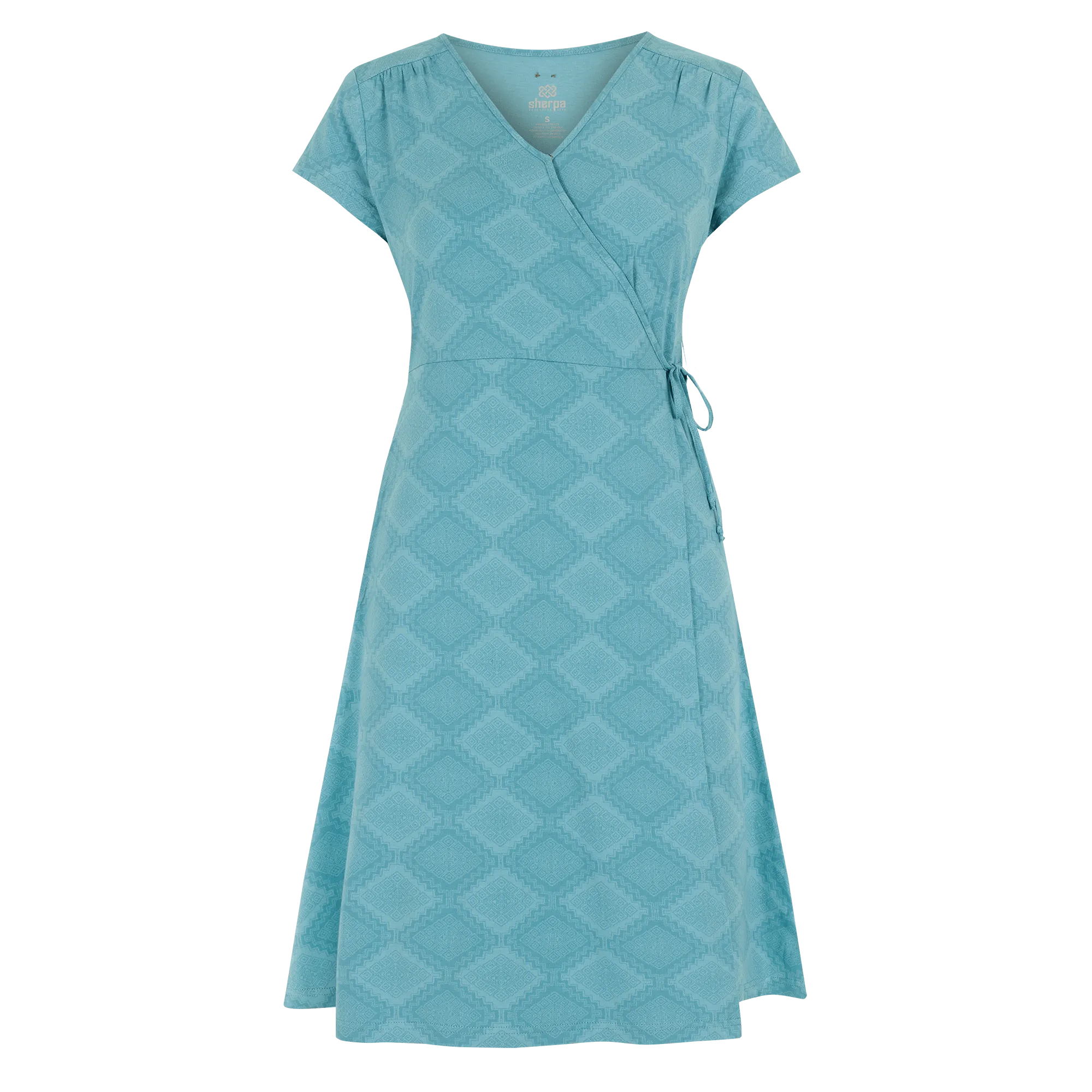 Padma Wrap Dress - Light Hydra Barely There