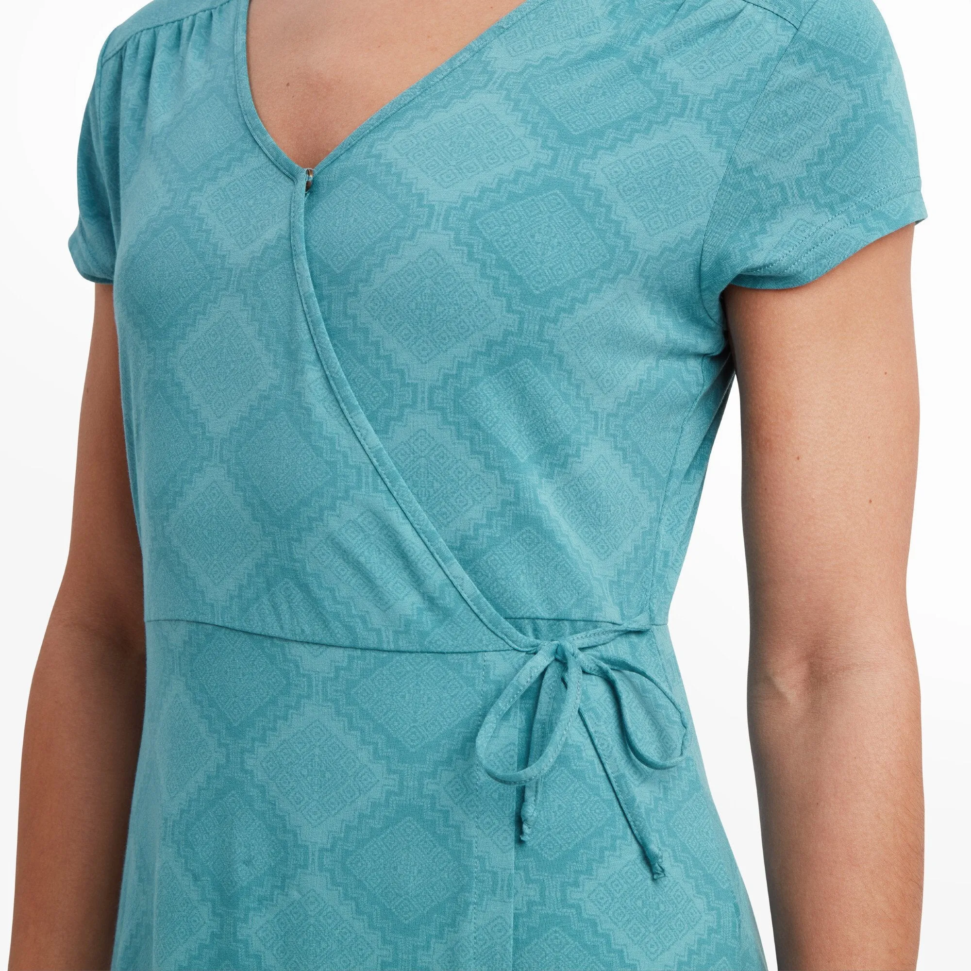 Padma Wrap Dress - Light Hydra Barely There