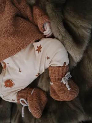 Pecan Wool Booties