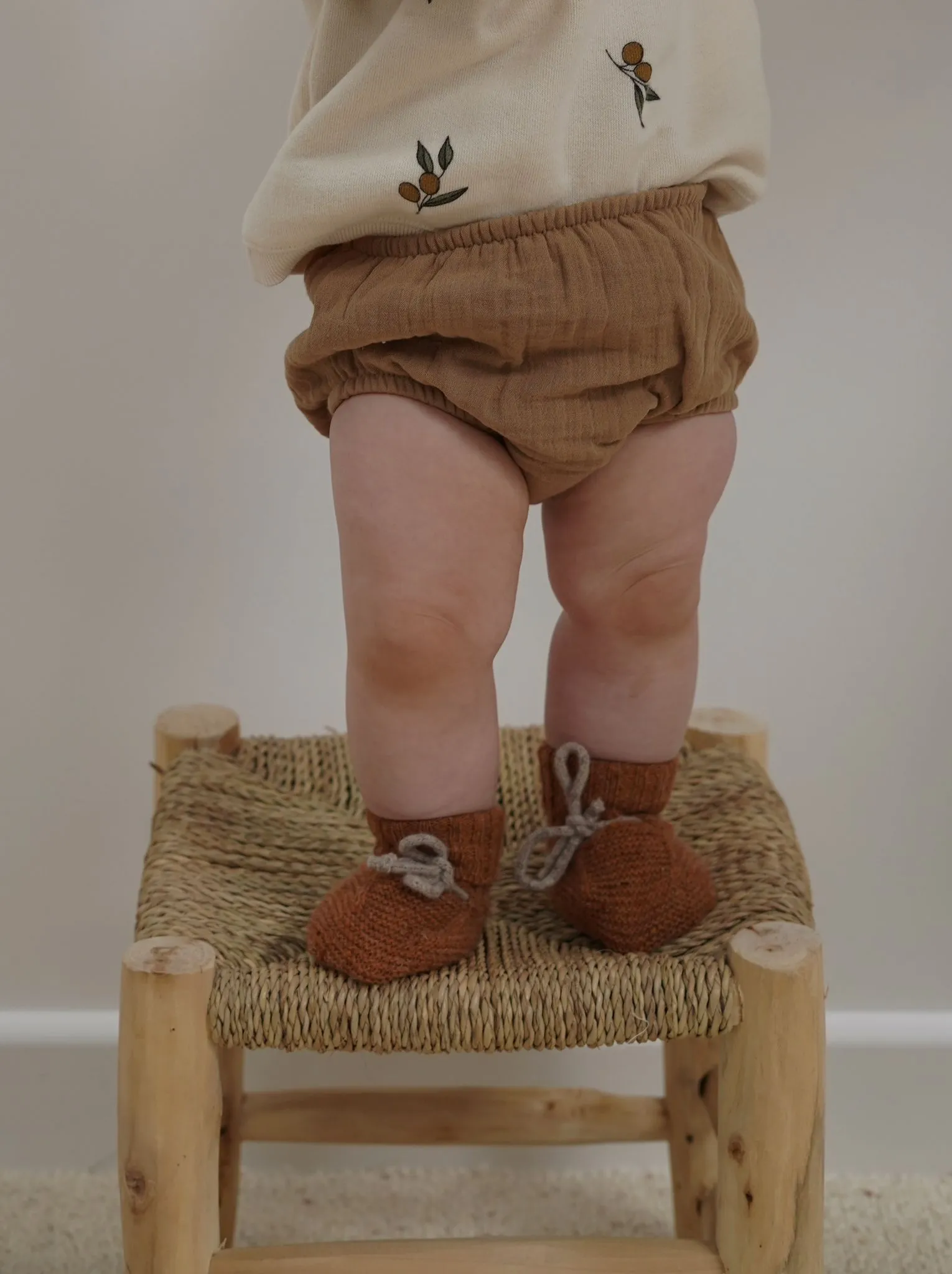 Pecan Wool Booties