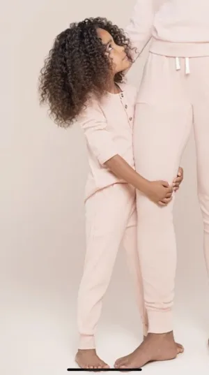 Petit Lem Lounge Set Dusty Rose Rib