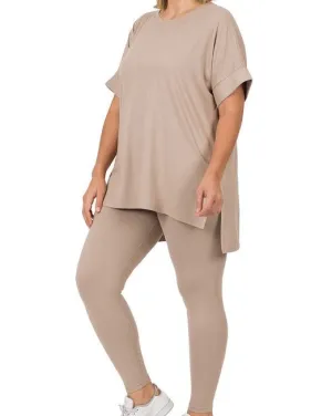 Plus Buttery Soft 2 Piece Lounge Wear Set