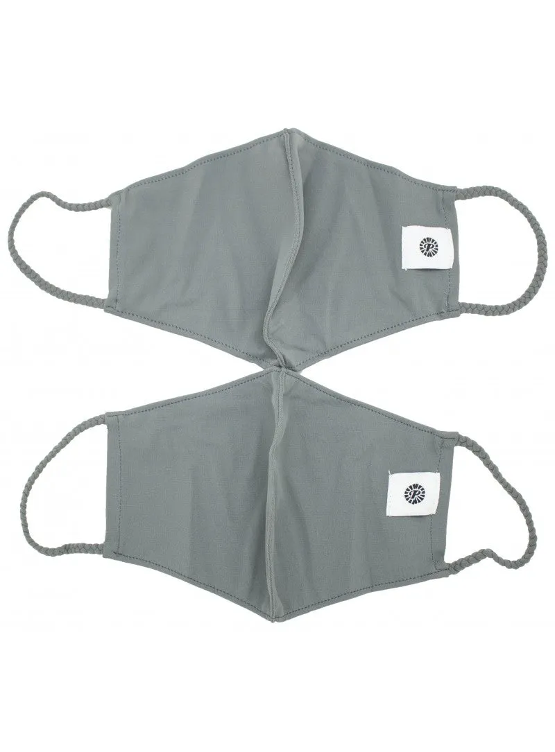 Pom Masks by Pomchies - Solid Grey / Solid Grey