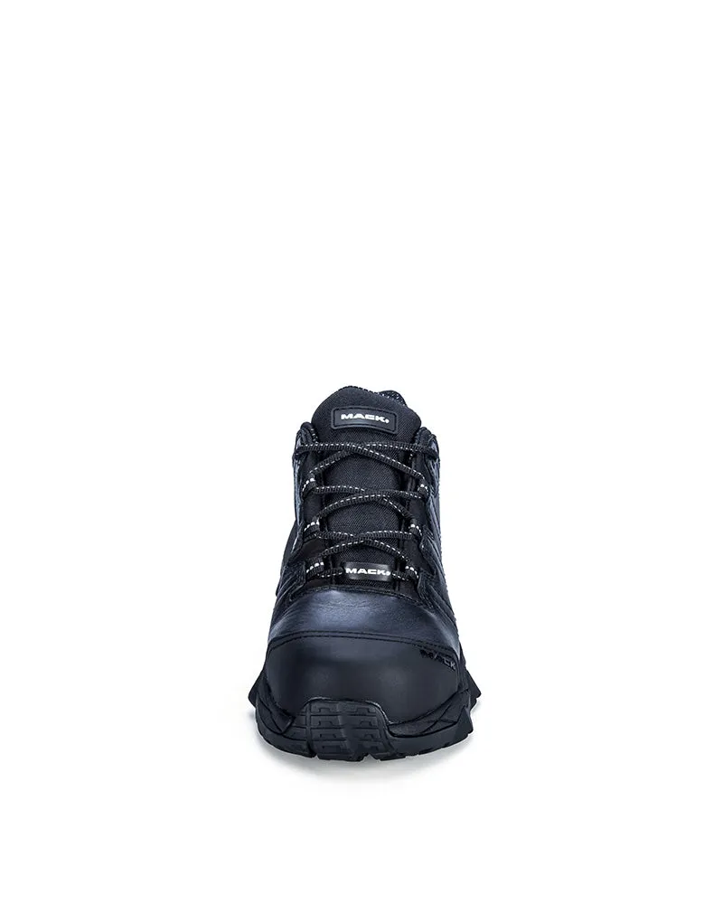Power Lace Up Safety Shoe - Black