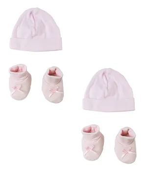 Preemie Cap and Bootie - 4 pc Set CS_0064