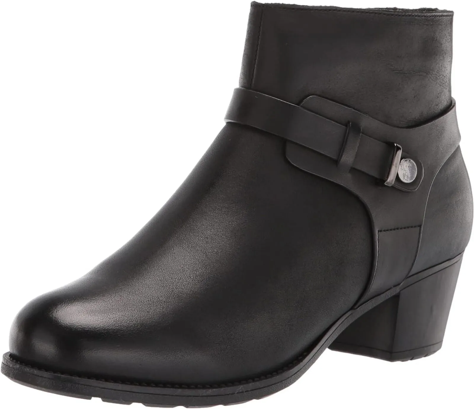 Propet Women's Leather Ankle Boots WFX175L Black 8W