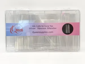 Queen - No Curve Tips - XXL Coffin (500pcs)