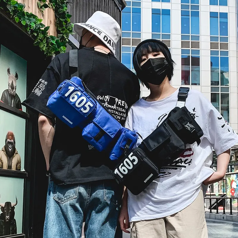 "1605" Sacoche Streetwear Bleu - URB1™