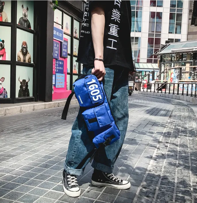 "1605" Sacoche Streetwear Bleu - URB1™