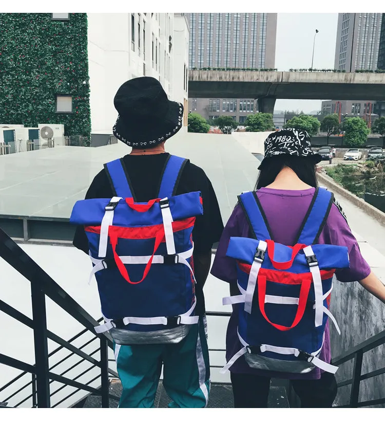 "DUANGBAGS" Sac à Dos à Sangles Streetwear Bleu - URB1™