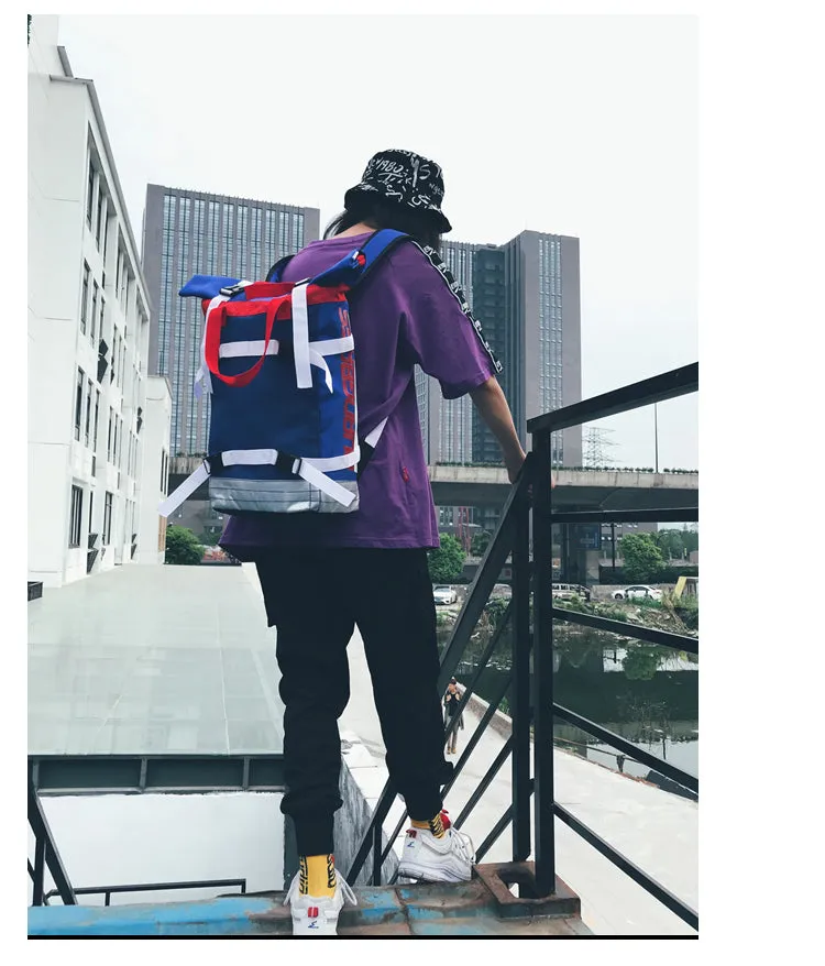 "DUANGBAGS" Sac à Dos à Sangles Streetwear Bleu - URB1™