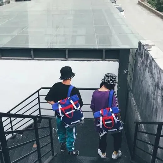 "DUANGBAGS" Sac à Dos à Sangles Streetwear Bleu - URB1™