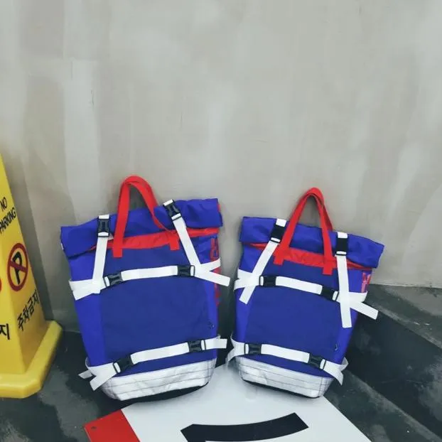 "DUANGBAGS" Sac à Dos à Sangles Streetwear Bleu - URB1™