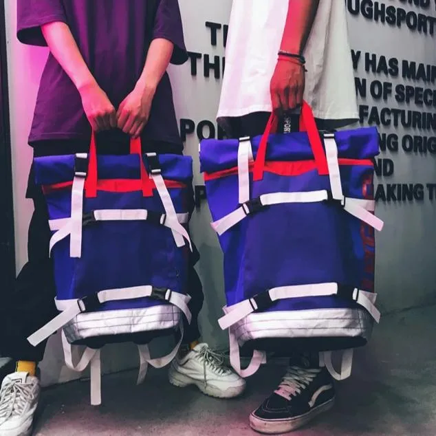 "DUANGBAGS" Sac à Dos à Sangles Streetwear Bleu - URB1™