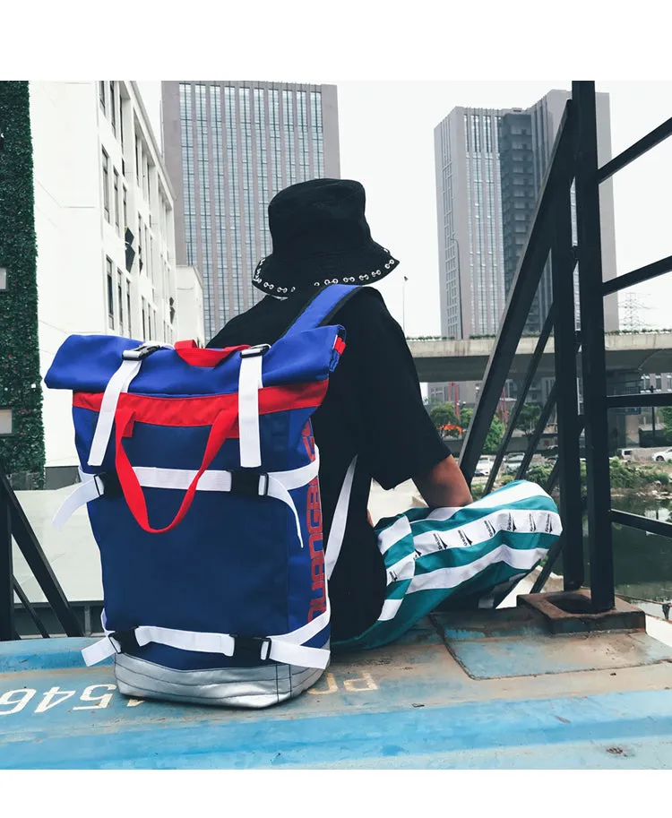 "DUANGBAGS" Sac à Dos à Sangles Streetwear Bleu - URB1™
