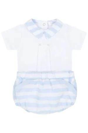 "Hugo" Blue Striped Top & Jam Pants