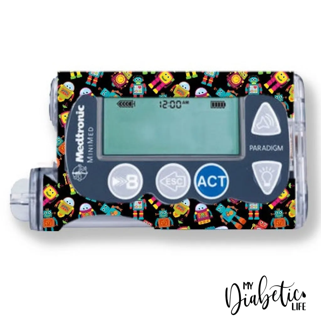 Robot Friends - Medtronic Paradigm Series 7 Sticker