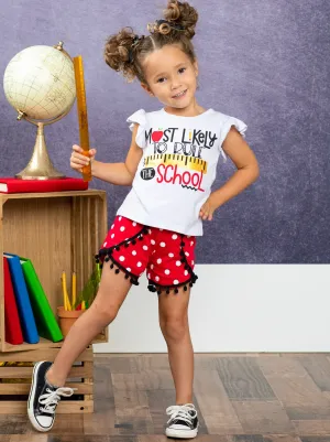 Rule the School Pom Pom Short Set