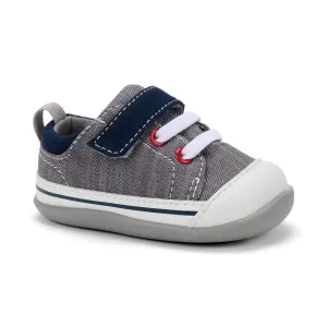 See Kai Run Stevie ll First Walker - Grey Denim