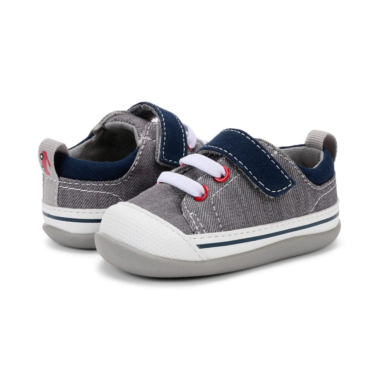 See Kai Run Stevie ll First Walker - Grey Denim