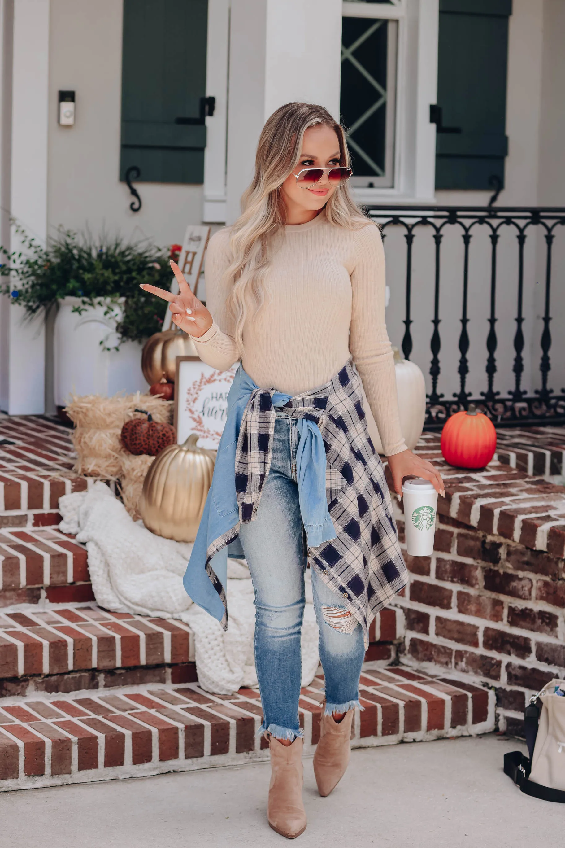 Seize The Day Ribbed Sweater - Oatmeal