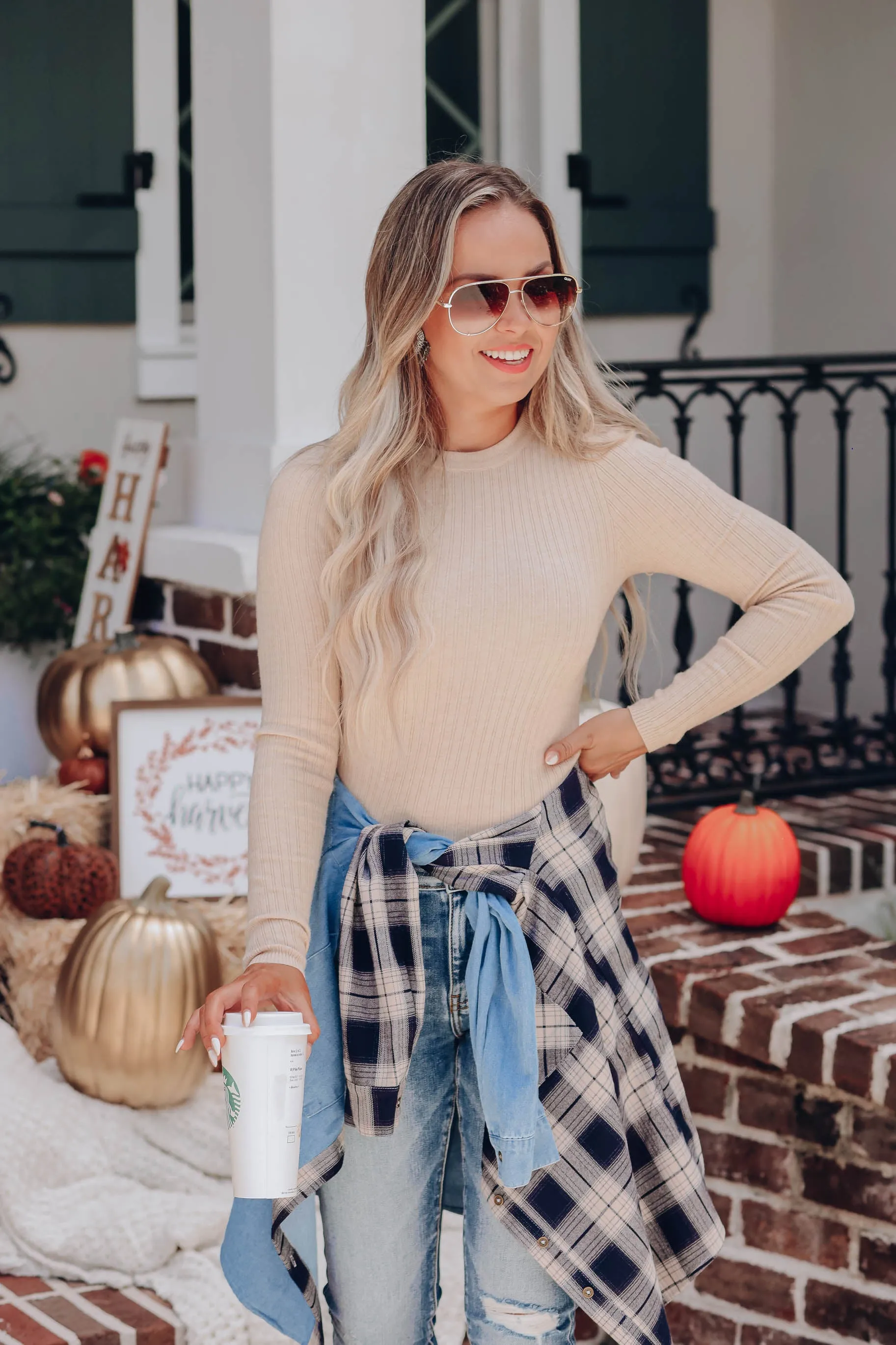 Seize The Day Ribbed Sweater - Oatmeal