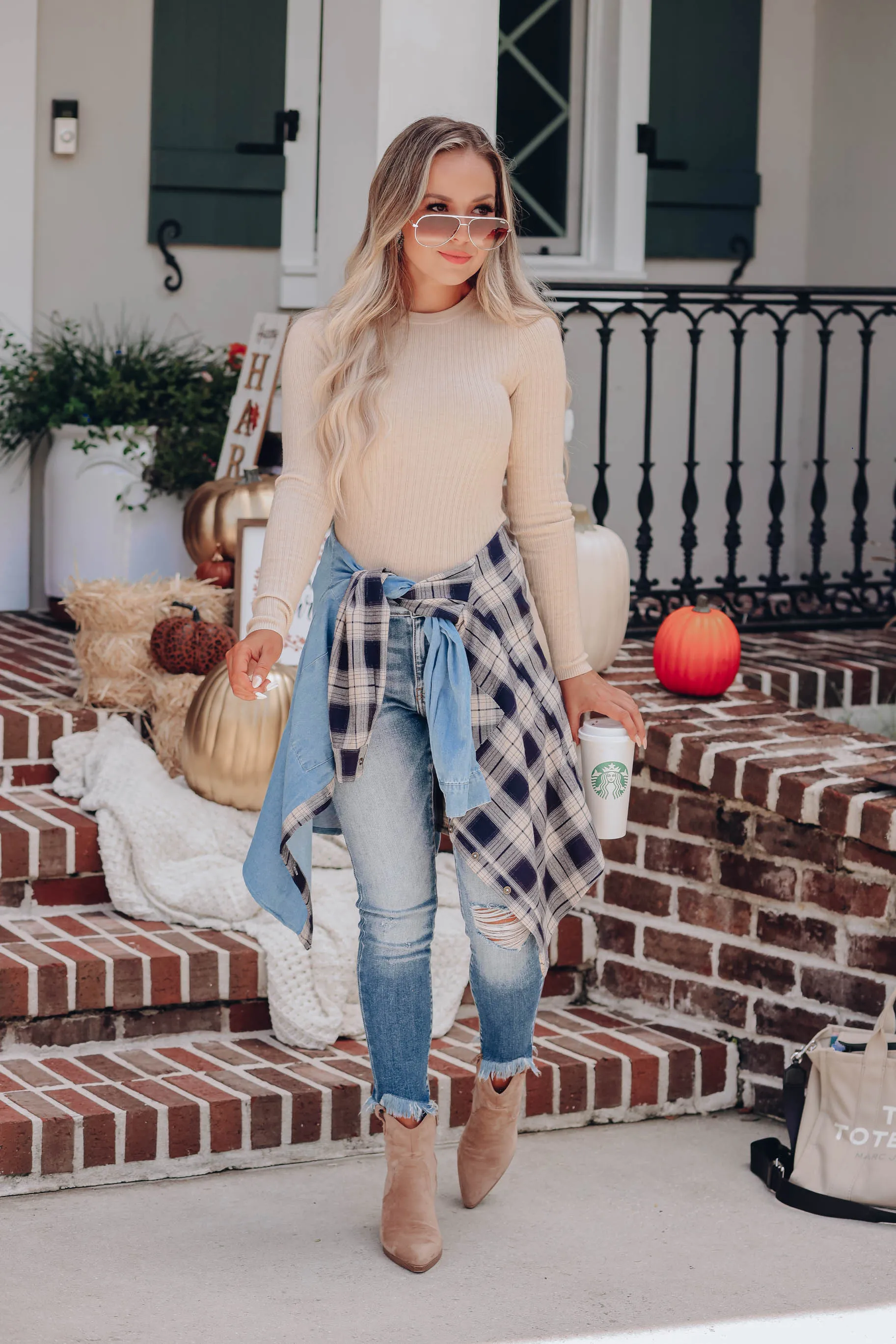 Seize The Day Ribbed Sweater - Oatmeal