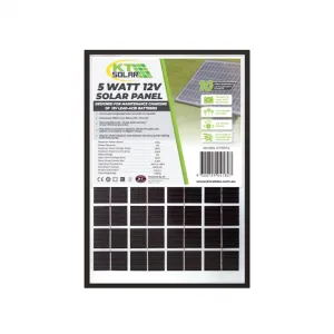 Solar Panel 5 Watt Mono 12v