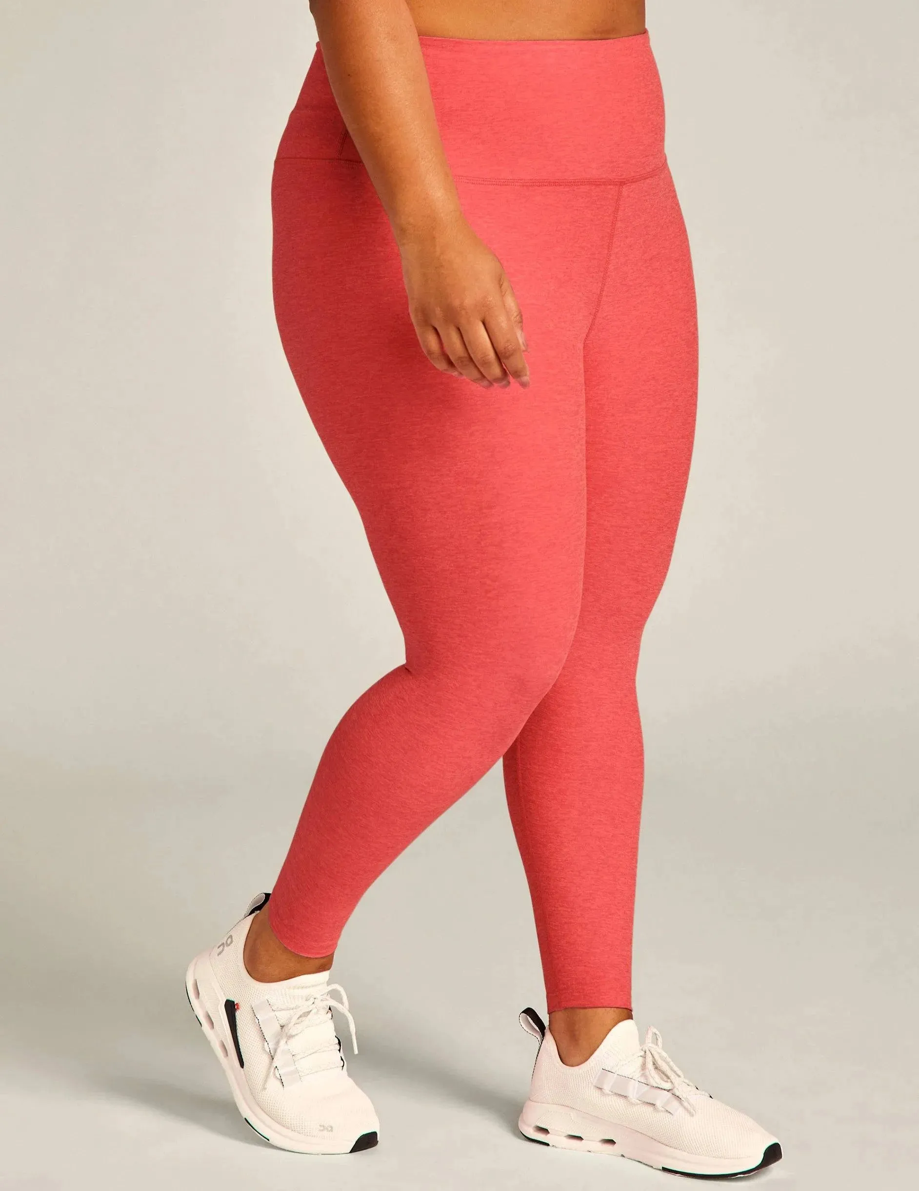 Spacedye Caught in the Midi HW Legging by Beyond Yoga | Coral Glow Hthr