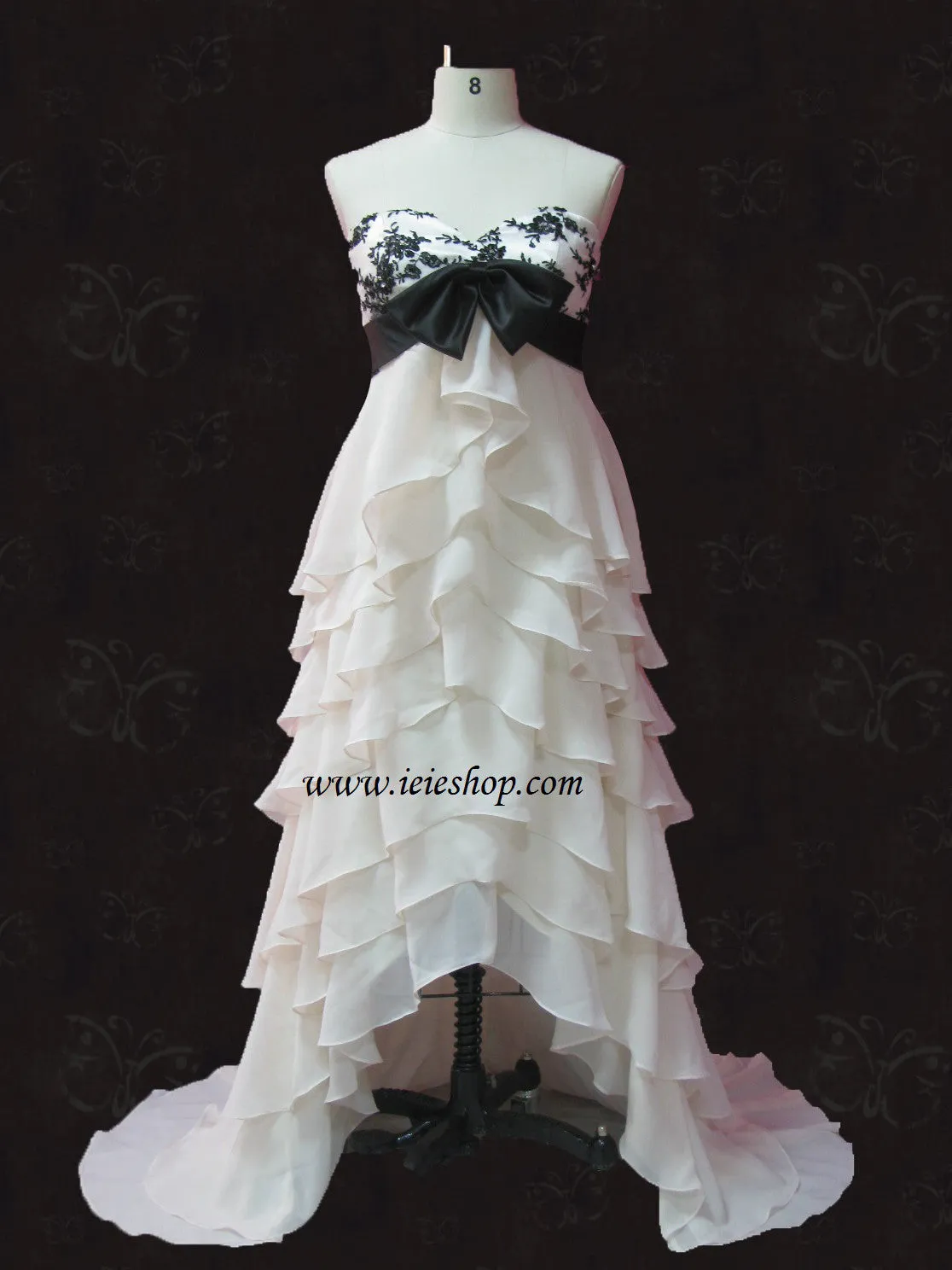 Strapless High-Low Wedding Dress with Sweetheart Neckline | JESSICA