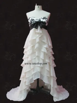 Strapless High-Low Wedding Dress with Sweetheart Neckline | JESSICA