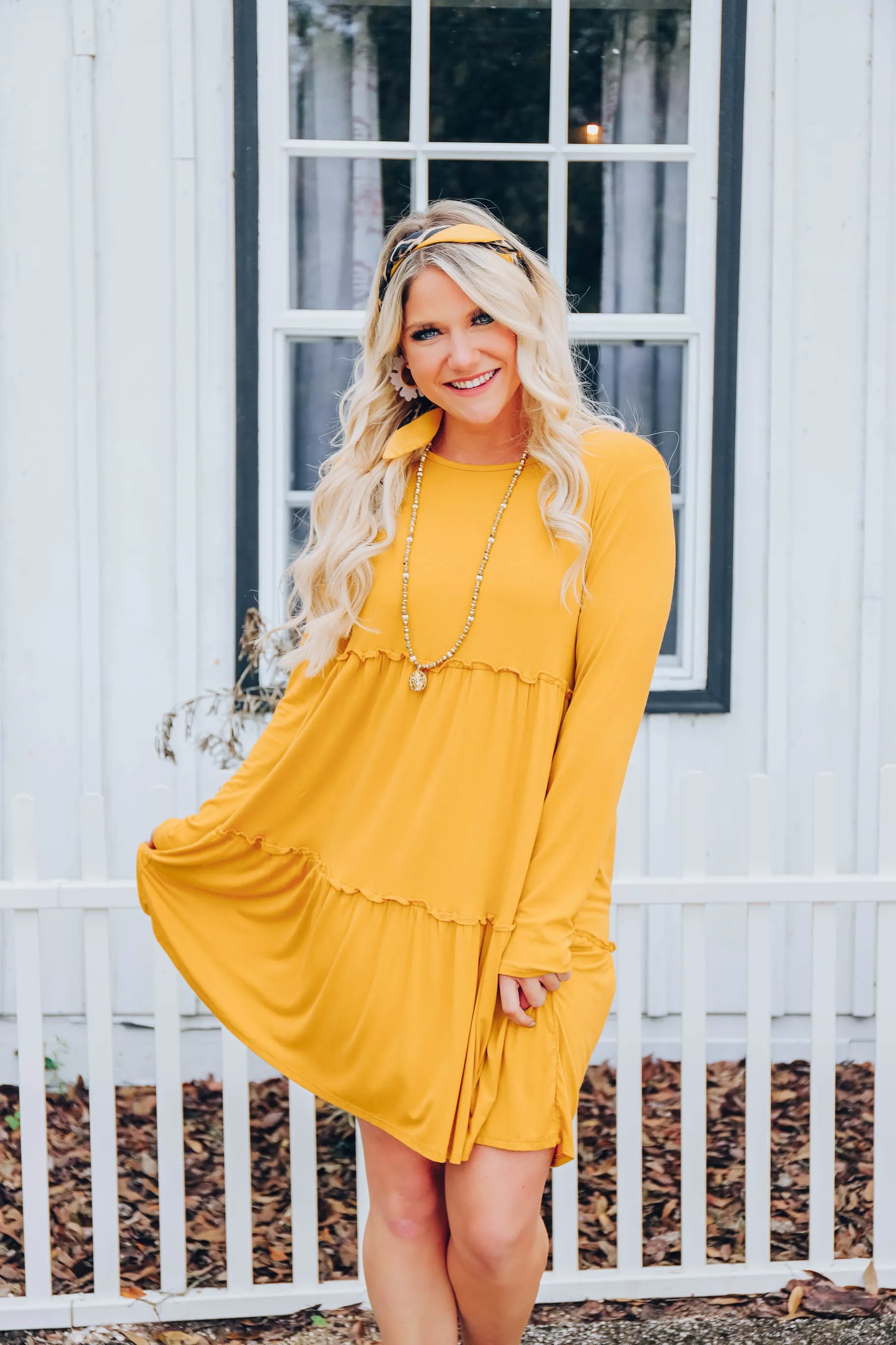Sunflower Baby Doll Dress