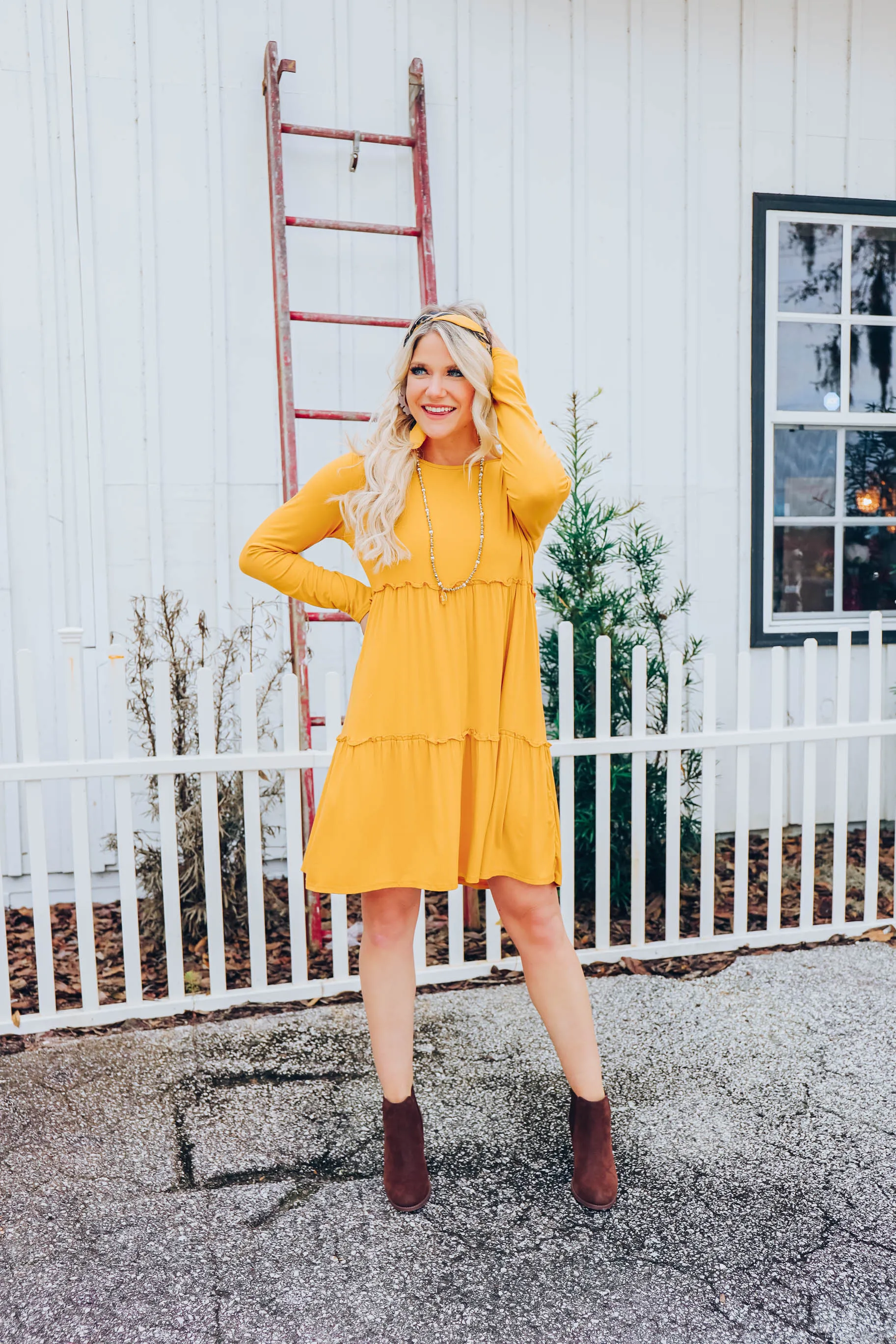 Sunflower Baby Doll Dress