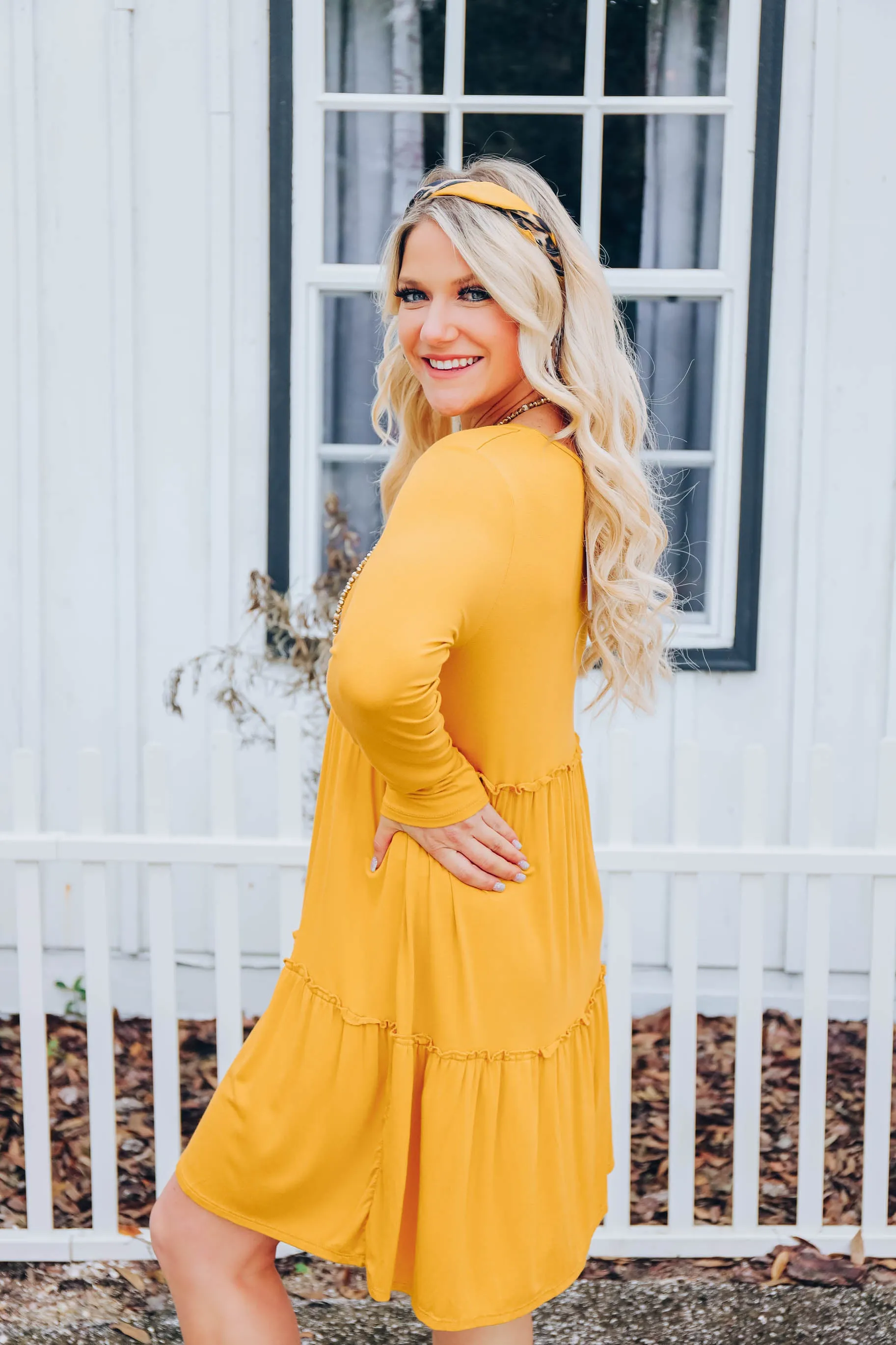 Sunflower Baby Doll Dress