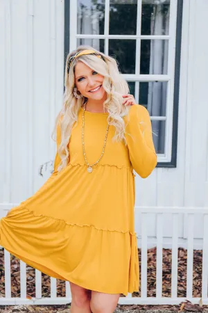 Sunflower Baby Doll Dress