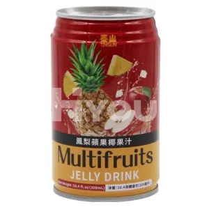 Taisun Multifruits Jelly Drink 308ml ~ 泰山鳳梨蘋果椰果汁 308ml