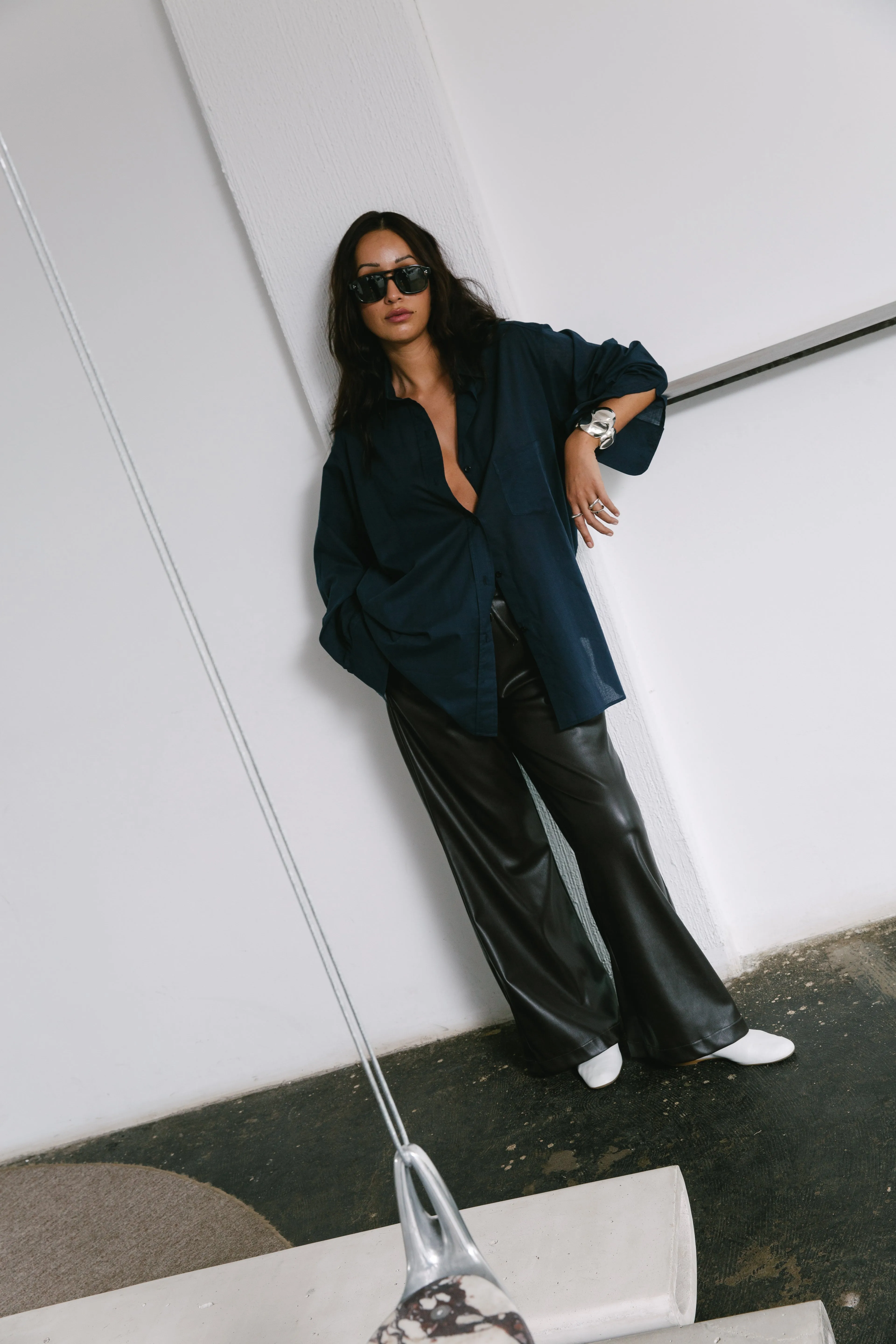 The Boyfriend Shirt in Cotton Voile