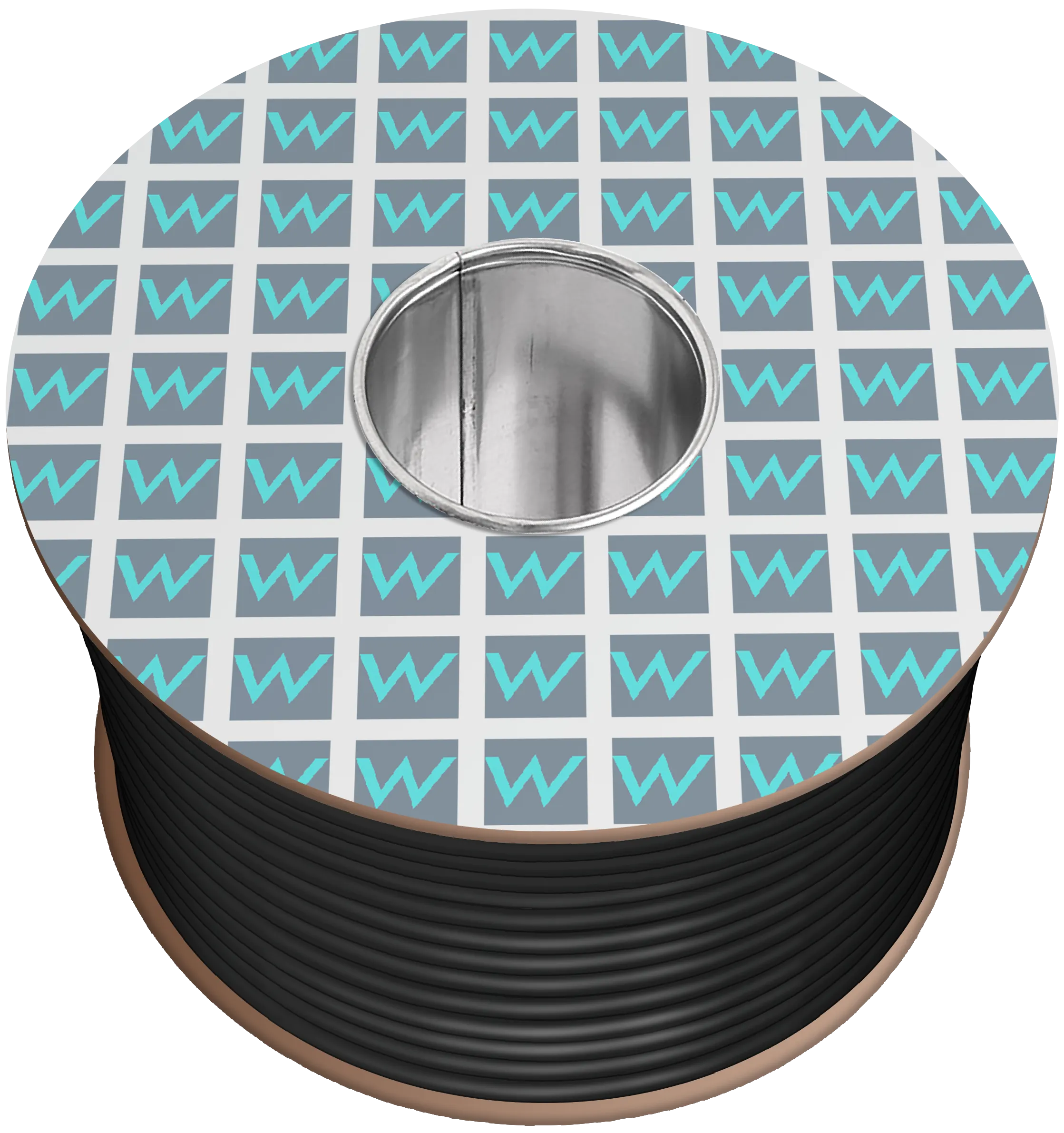 Time 2182Y 2 Core Round Flexible 0.75mm Black Cable - 100M