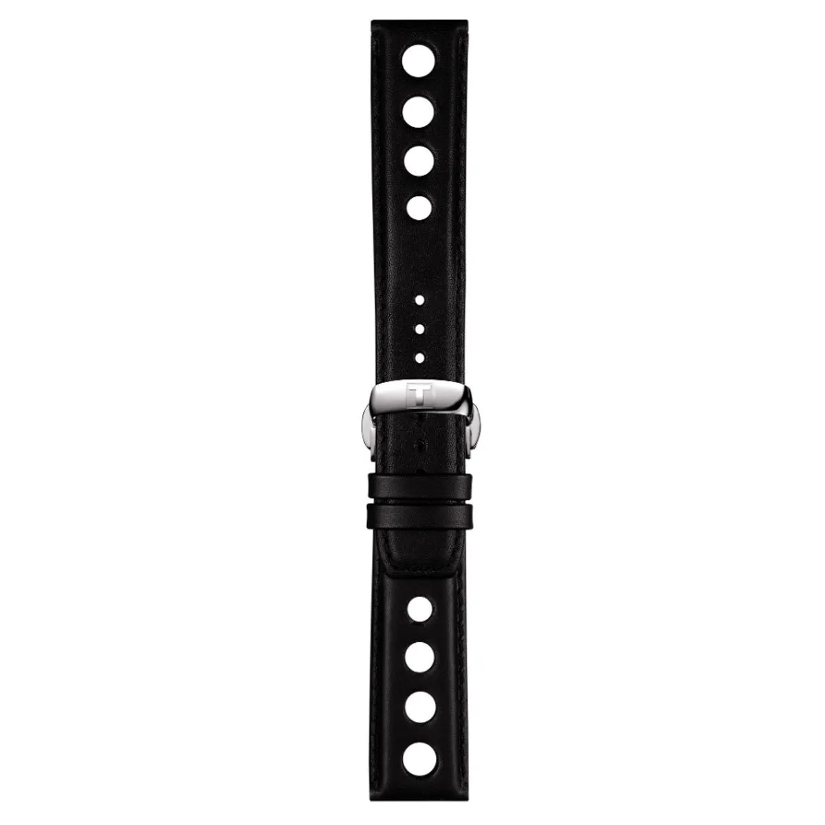 TISSOT PRS 516 CHRONO BLACK 20MM LEATHER BAND
