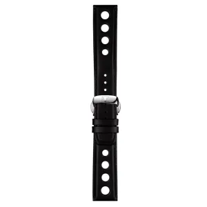 TISSOT PRS 516 CHRONO BLACK 20MM LEATHER BAND