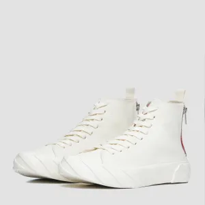 TOP Sneakers in White Carbon Coated Canvas