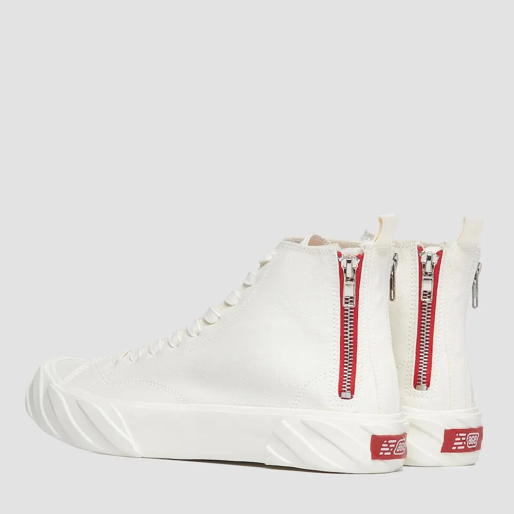 TOP Sneakers in White Carbon Coated Canvas
