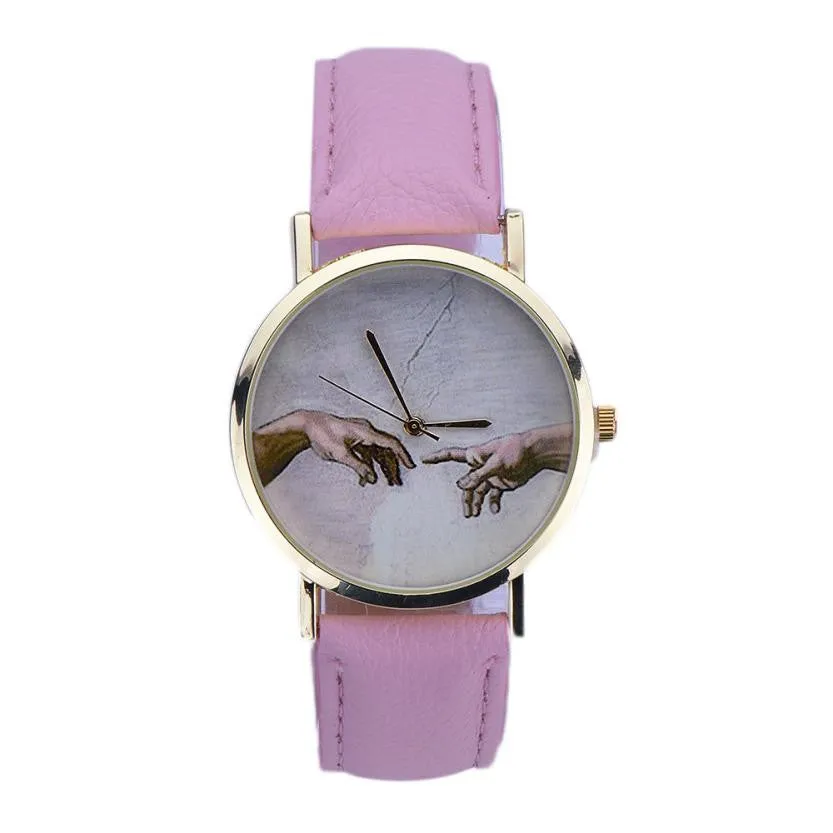 Touch Leather Quartz Wrist Watch