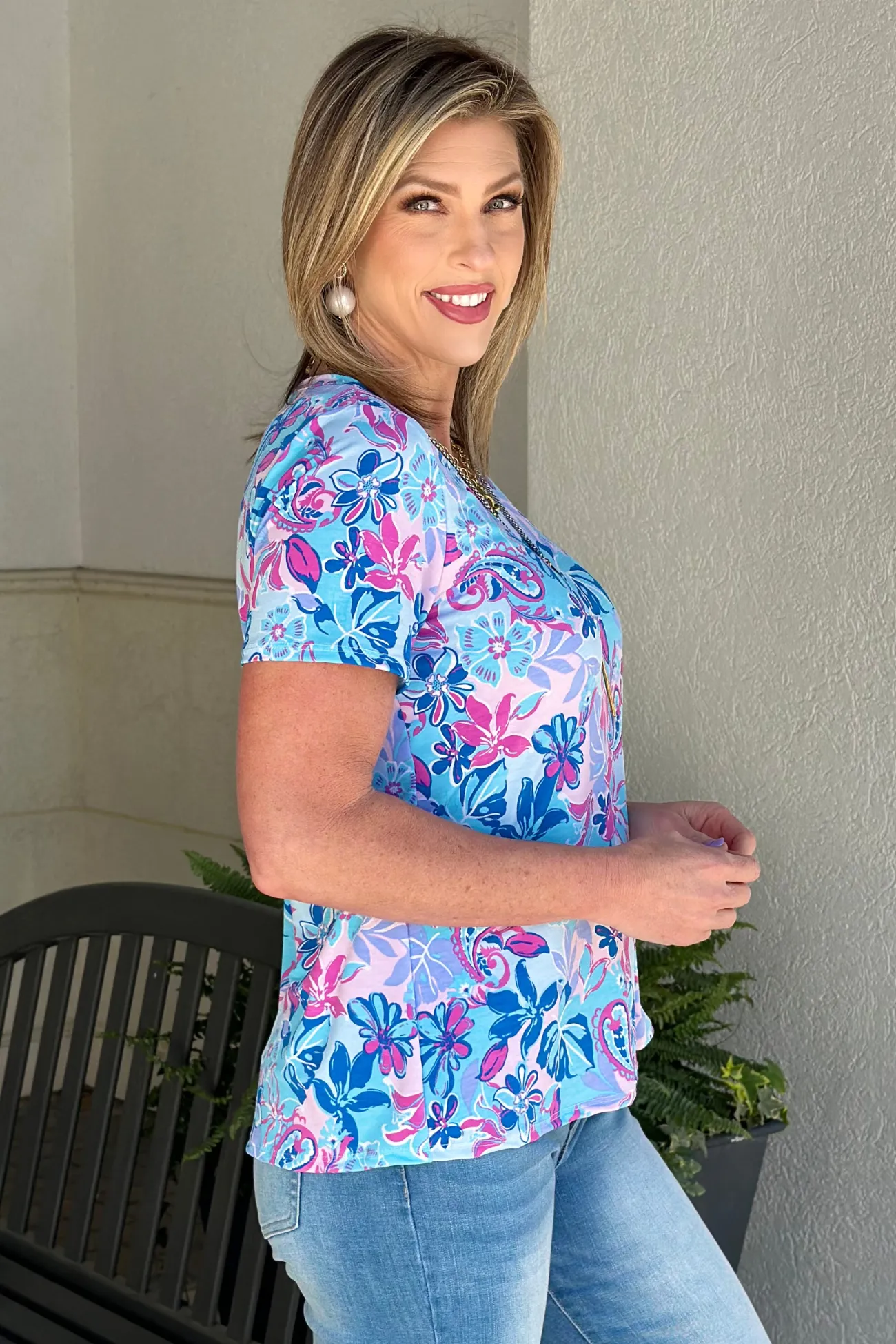 TPN Floral Drift Printed Top
