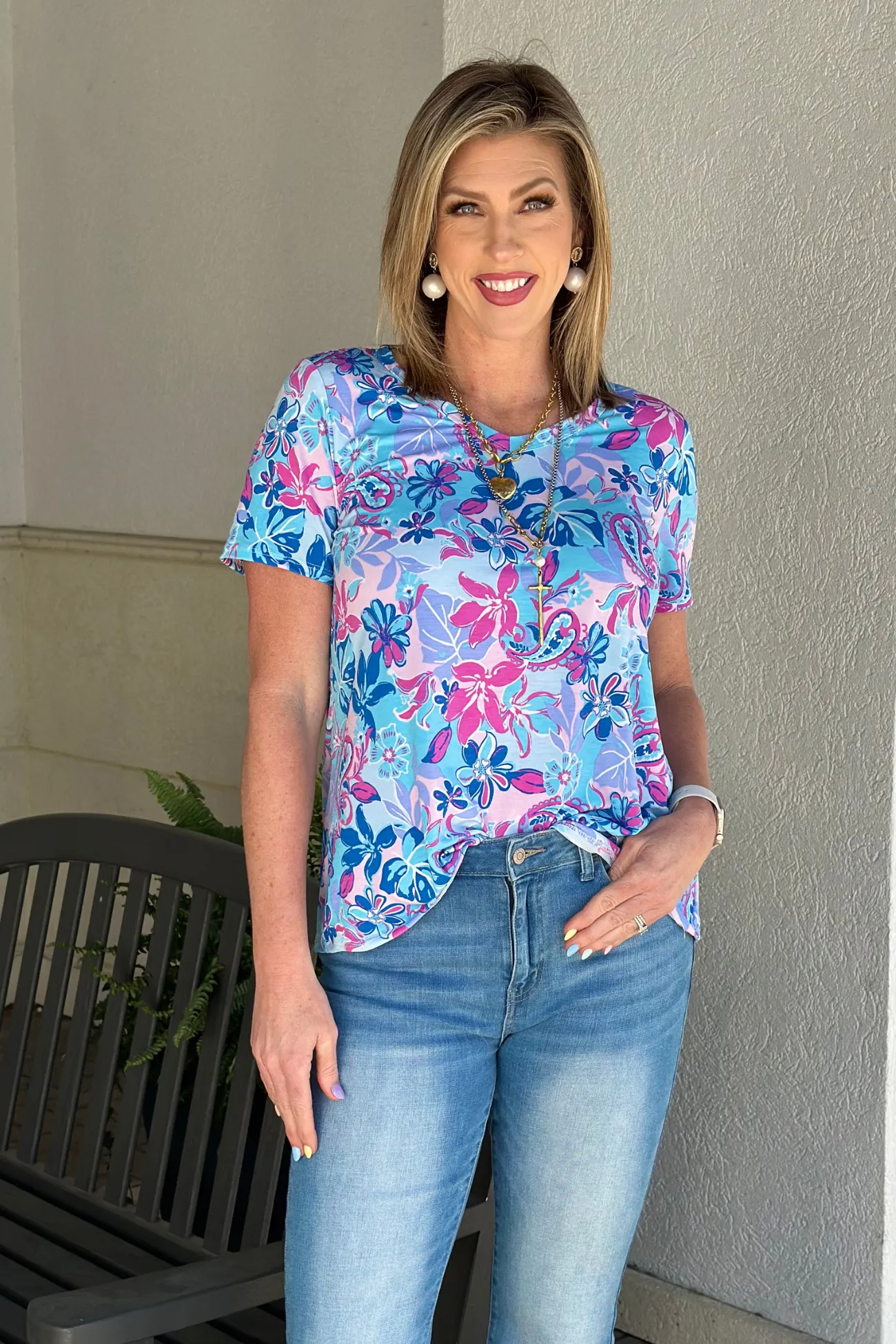 TPN Floral Drift Printed Top