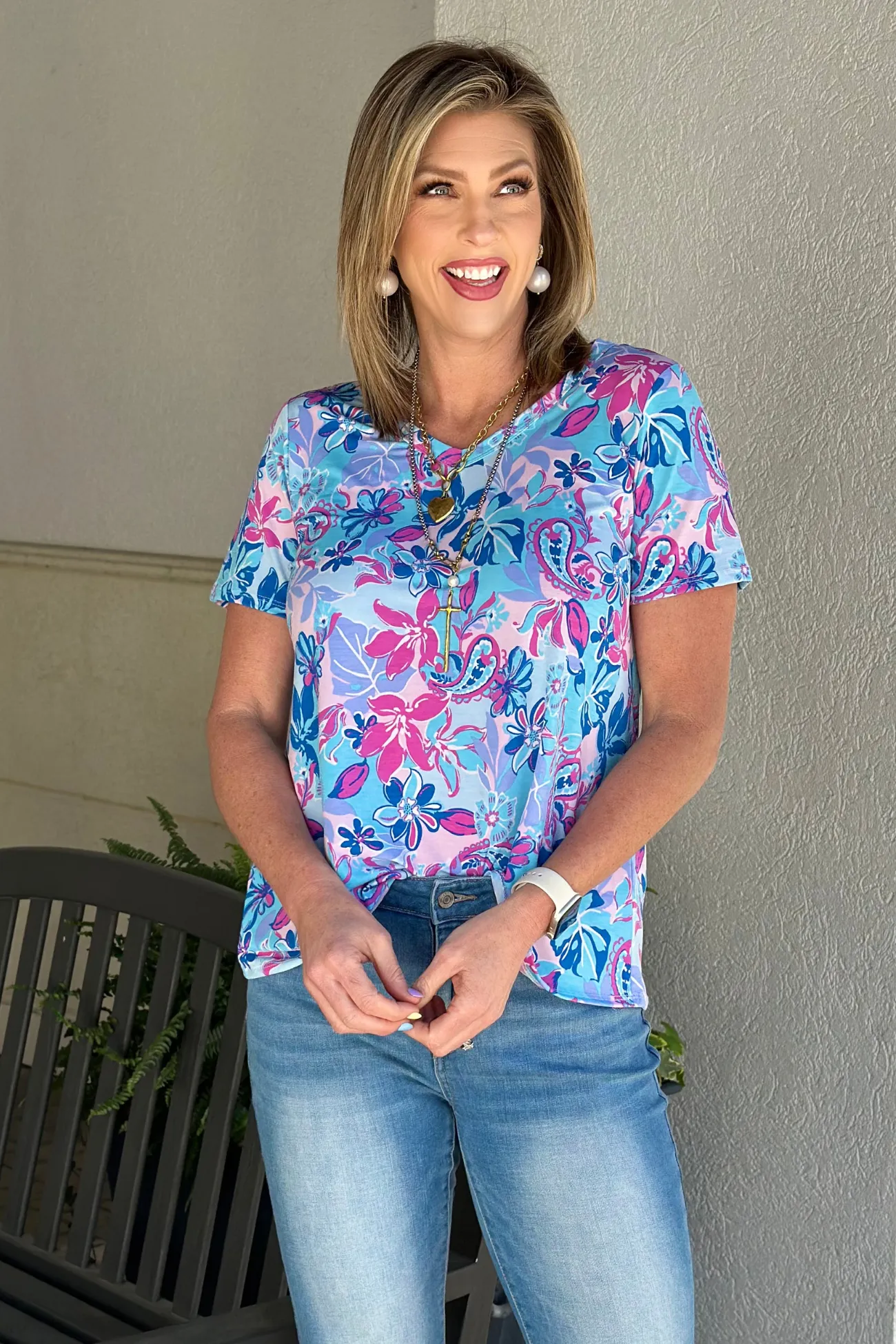 TPN Floral Drift Printed Top