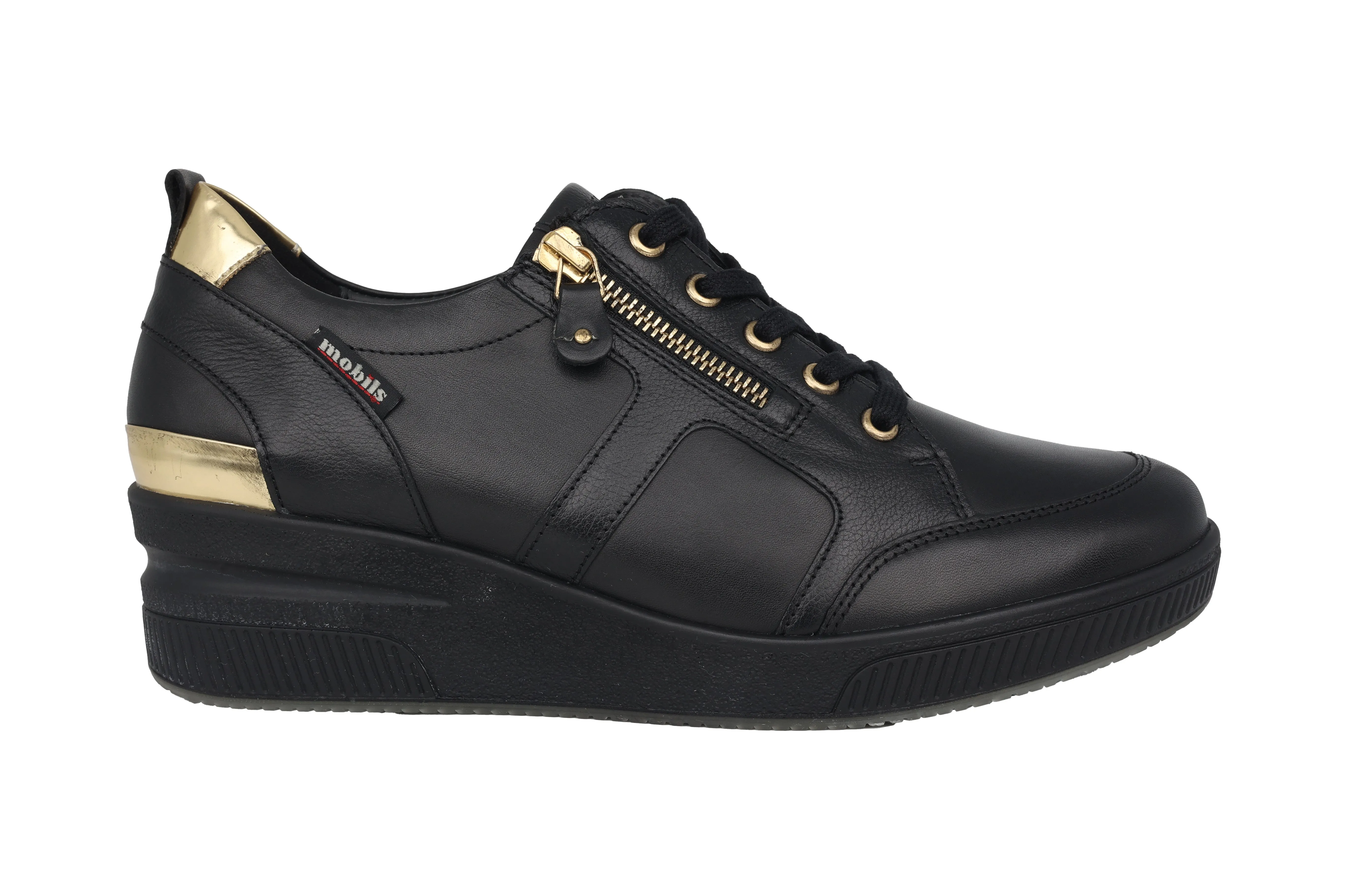 'Trudie' women's wide fit (H) sneakers - Black