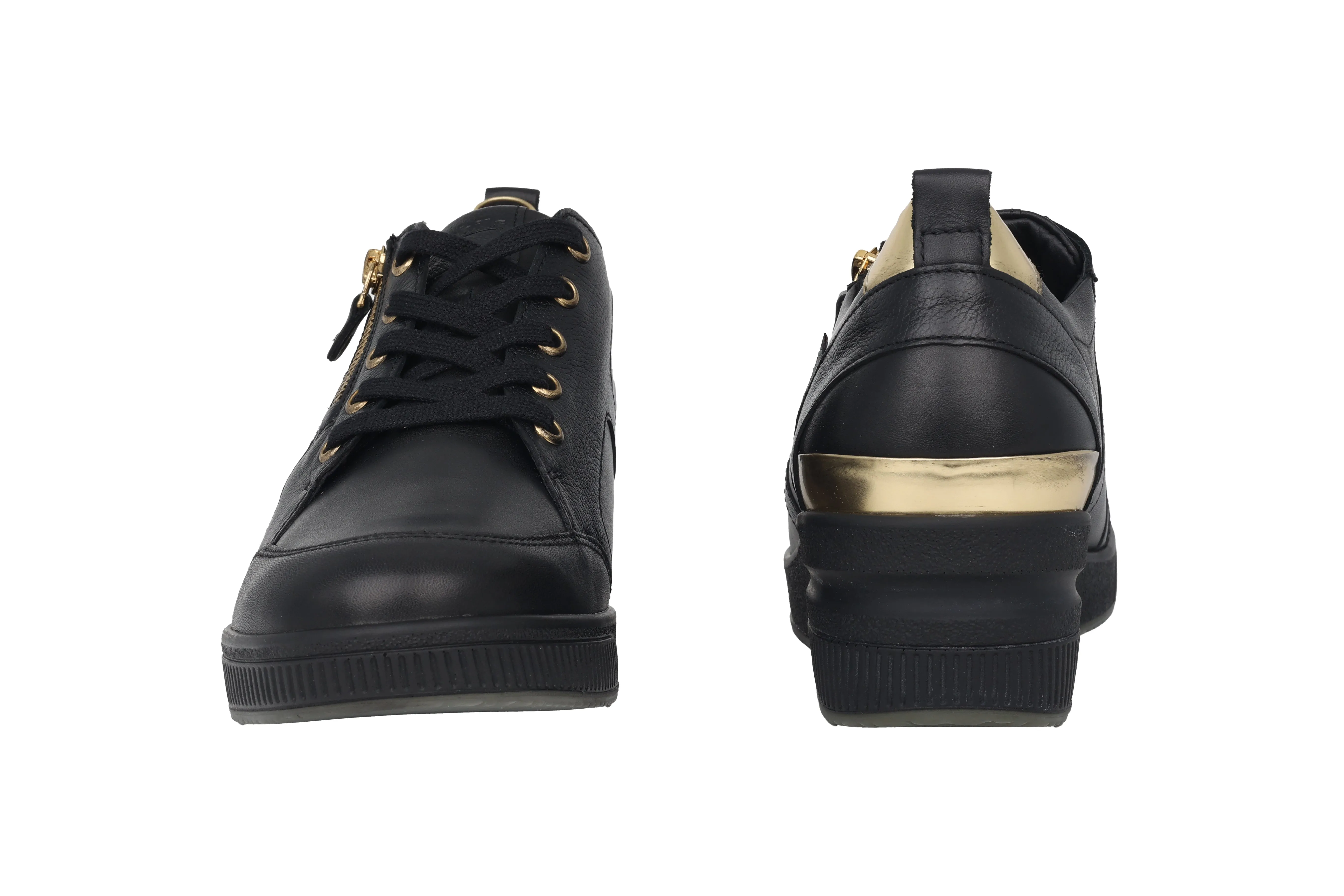 'Trudie' women's wide fit (H) sneakers - Black