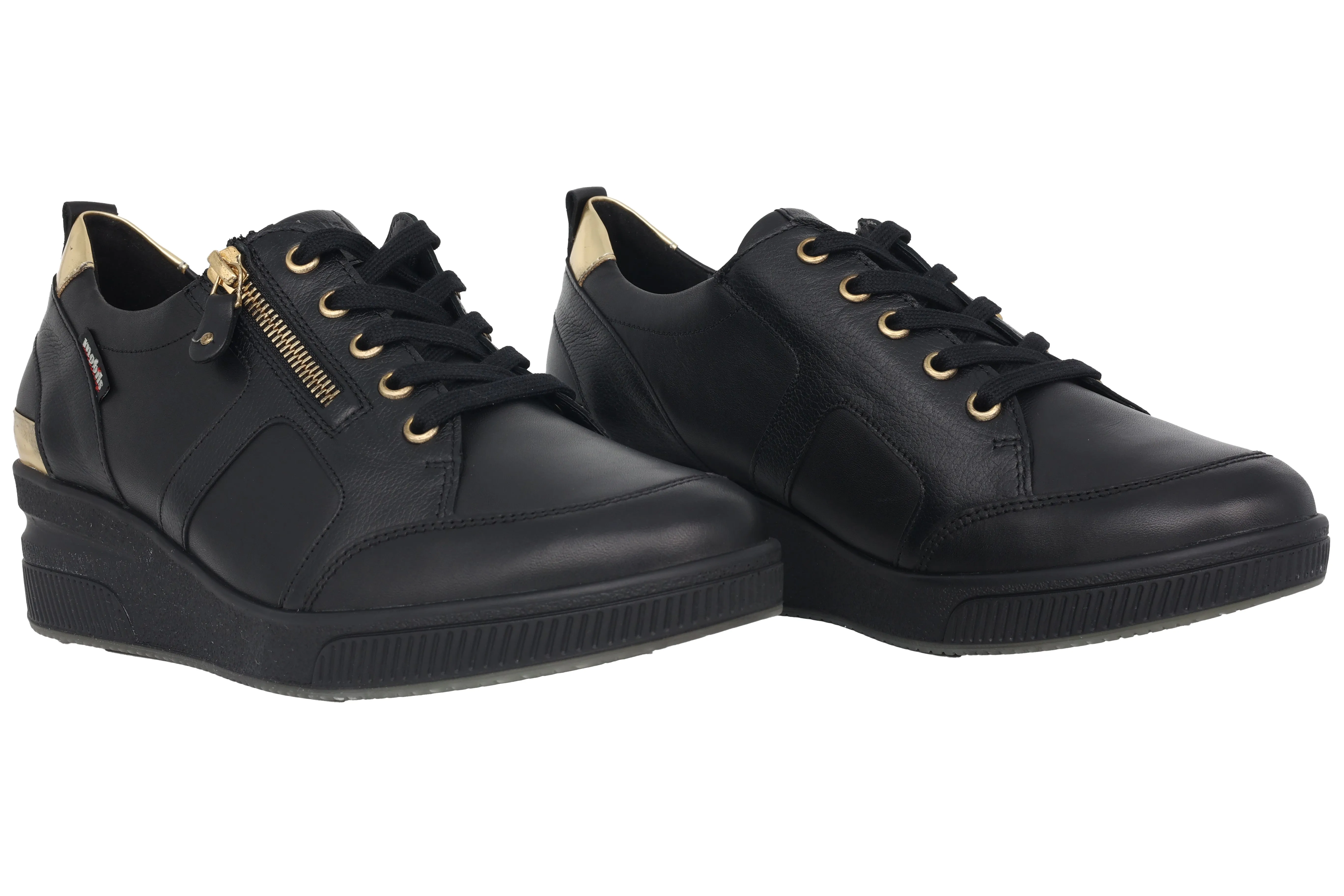 'Trudie' women's wide fit (H) sneakers - Black